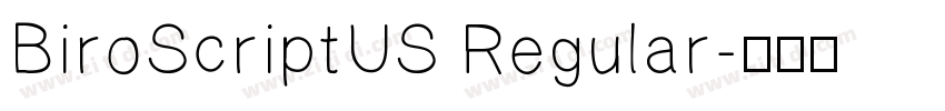 BiroScriptUS Regular字体转换